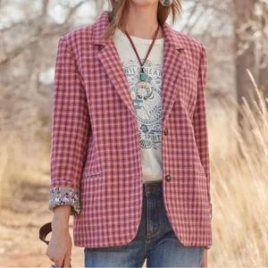 Sundance Plaid Wool Blazer